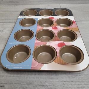 Simply Calphalon Nonstick Bakeware 12-cup Cupcake and Muffin Pan NEW